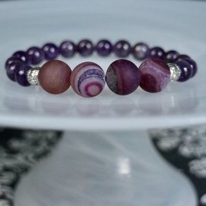 Handmade- Natural Amethyst Bracelet